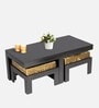 Russell Coffee Table Set inDark Walnut Finish