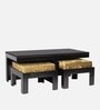 Russell Coffee Table Set inDark Walnut Finish
