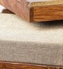 Russell Sheesham Wood Nesting Coffee Table Set in Teak Finish with 4 stools