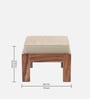 Russell Sheesham Wood Nesting Coffee Table Set in Teak Finish with 4 stools