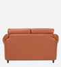 Russet Leatherette 2 Seater Sofa In Brown Color