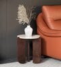 Russet End Table In White Finish
