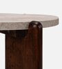 Russet End Table In White Finish