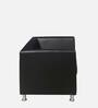 Russo Leatherette 1 Seater Sofa in Cola Black Colour