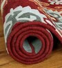 Rust & Red Traditional Wool Blend 5' X 7' Hand Tufted Carpet