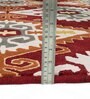 Rust & Red Traditional Wool Blend 5' X 7' Hand Tufted Carpet