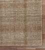 Rust Geometric 100% Wool 5 ft x 7 ft Hand Tufted Carpet