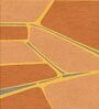 Rust Abstract Wool 4 ft x 6 ft Hand Tufted Carpet