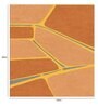 Rust Abstract Wool 4 ft x 6 ft Hand Tufted Carpet