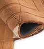 Rust Abstract Wool and Cotton 5 ft x 8 ft Hand tufted Carpet