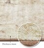 Rust and Cream Abstract 4x6 Feet Machine Made Carpet