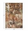 Rust and Cream Abstract 5x7 Feet Machine Made Carpet
