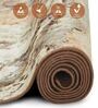 Rust and Cream Abstract 5x7 Feet Machine Made Carpet