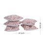 Rust Floral Cotton 18 x 18 Inches Cushion Covers (Set of 5)