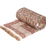 Rust Cotton 170 GSM Double Bed Quilt