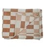 Rust Cotton Geometric 67X50 Inches Throw