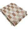 Rust Cotton Geometric 67X50 Inches Throw