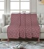 Rust Cotton and Polyester Geometric 55 x 49 Inches Throw