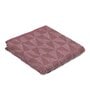 Rust Cotton and Polyester Geometric 55 x 49 Inches Throw
