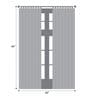 Rust Solid Cotton 7.5 Ft Semisheer Eyelet Door Curtains (Set of 6)