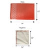 Rust Geometric Polycanvas (Set of 6) Placemat With Napkins
