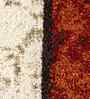 Rust Geometric Polypropylene 5x8 Feet Machine Made Carpet