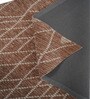 Rust Geometric Wool And Cotton 7 X 5 Feet Hand Tufted Carpet