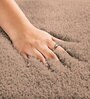 Rust Solidal Microfiber 3 x 5 Feet Machine Made Carpet
