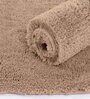 Rust Solidal Microfiber 3 x 5 Feet Machine Made Carpet