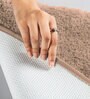 Rust Solidal Microfiber 3 x 5 Feet Machine Made Carpet