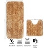 Rust Microfibre 16x24 Inches Washable Bath Mat