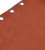 Rust Polyester Abstract 9ft Semisheer Eyelet 2 Pc Door Curtains
