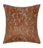 Rust Polyester Jacquard 16x16 inches Cushion Cover Set of 5