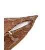 Rust Polyester Jacquard 16x16 inches Cushion Cover Set of 5