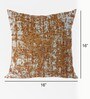 Rust Abstract Polyester 16 x 16 Inch Cushion Covers (Set of 2)