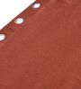 Rust Polyester Solid 5ft Blackout Eyelet 2 Pc Window Curtains