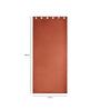 Rust Polyester Solid 5ft Blackout Eyelet 2 Pc Window Curtains