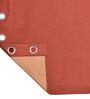 Rust Polyester Solid 5ft Blackout Eyelet 2 Pc Window Curtains