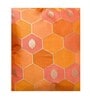 Rust Silk blend Honeycomb Brocade 16x16 inches Cushion Covers (Set of 2)