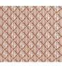 Rust Geometric 144 TC Cotton King Bedsheet with 2 Pillow Covers