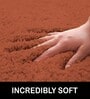 Rust Solid Microfiber 6 X 7 Feet Tufted Carpet