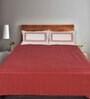 Rust Geometric 144 TC 100% Cotton King Sized Bed Sheets with 2 Pillow Covers