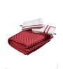 Rust Geometric 144 TC 100% Cotton King Sized Bed Sheets with 2 Pillow Covers
