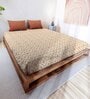 Rust Traditional 144 TC Cotton King Sized Double Bedsheet with 2 Pillow Covers Rushmoor SS23 Collection