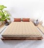 Rust Traditional 144 TC Cotton King Sized Double Bedsheet with 2 Pillow Covers Rushmoor SS23 Collection