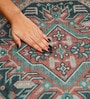 Rust Traditional Polyester 24x24 Inches Skid-Resistant Backing Prayer Mats (Pack of 1)