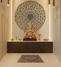 Rust Traditional Polyester 24x24 Inches Skid-Resistant Backing Prayer Mats (Pack of 1)