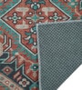 Rust Traditional Polyester 24x24 Inches Skid-Resistant Backing Prayer Mats (Pack of 1)