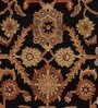Black Traditional Wool 8 x 10 Feet Hand tufted Carpet