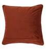 Rust Solid Velvet 12 x 12 Inches Cushion Cover